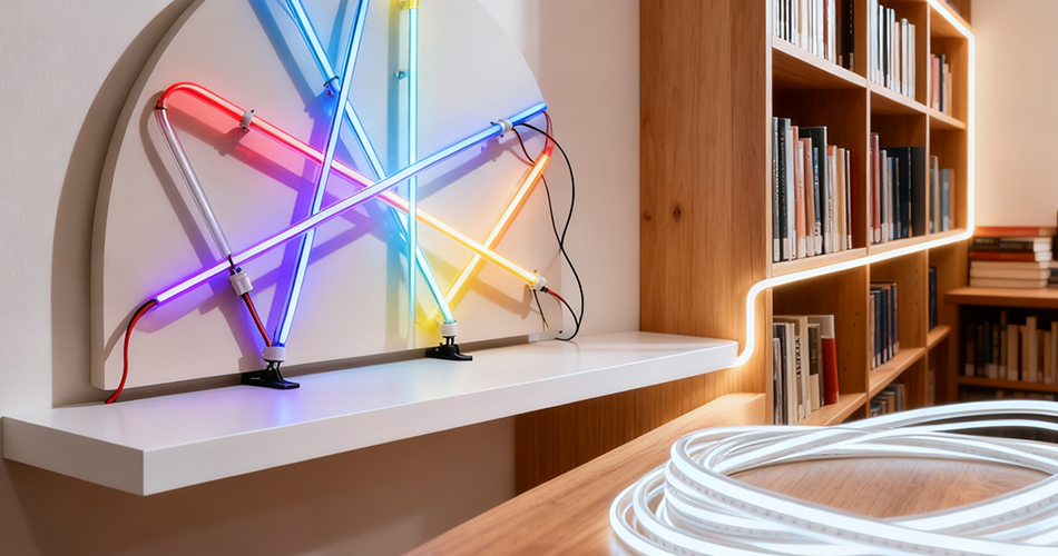 Bendable neon flex strip lights