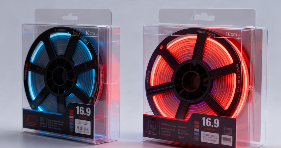 Cuttable neon flex strip rolls