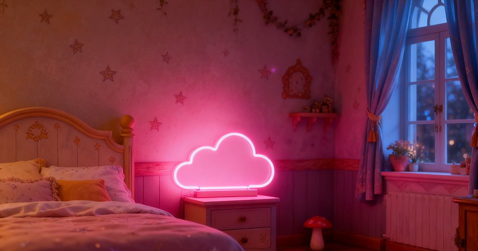 Decorative neon lights for bedrooms