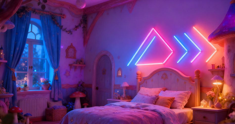 Decorative neon lights for bedrooms