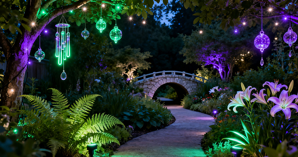 Safe low voltage neon garden lights