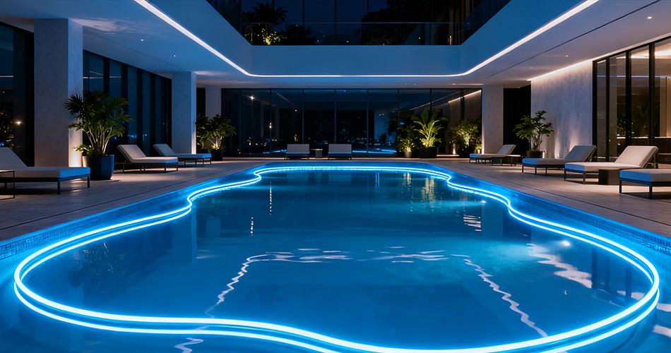 Bendable neon for architectural lighting