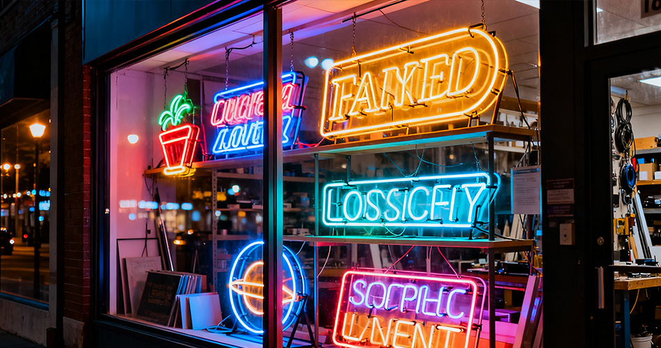 Custom neon sign makers near me