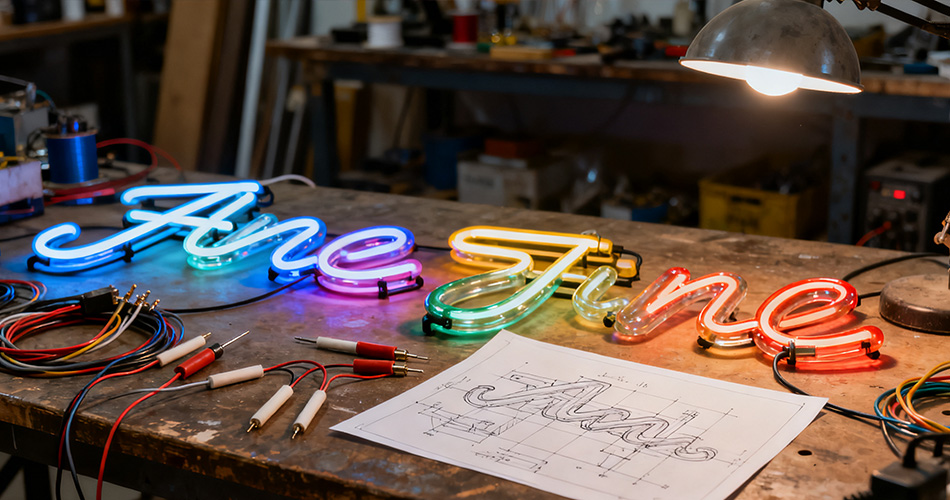 Custom neon sign makers near me