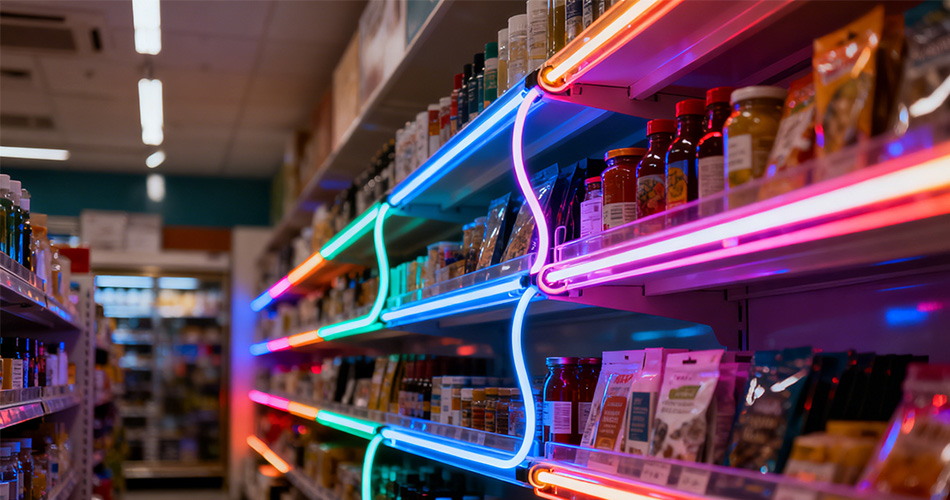 Dimmable commercial neon strips