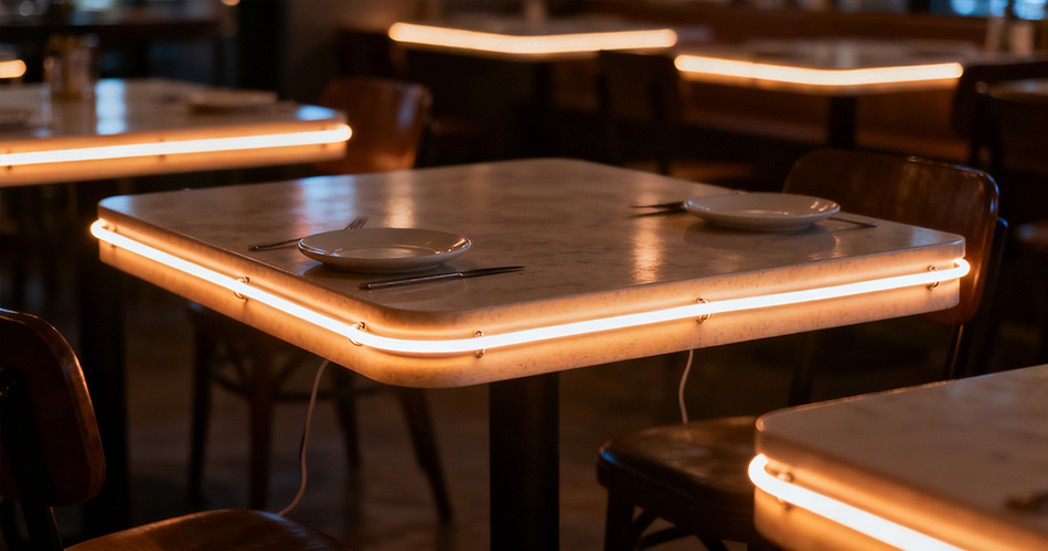 Dimmable commercial neon strips