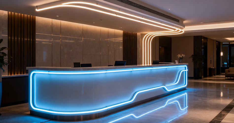 Dimmable commercial neon strips