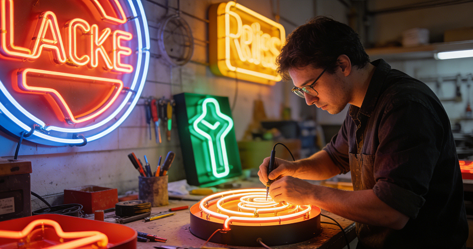 neon sign makers with 3d designs