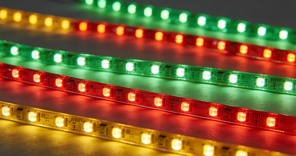 separated 8 - mm neon strip