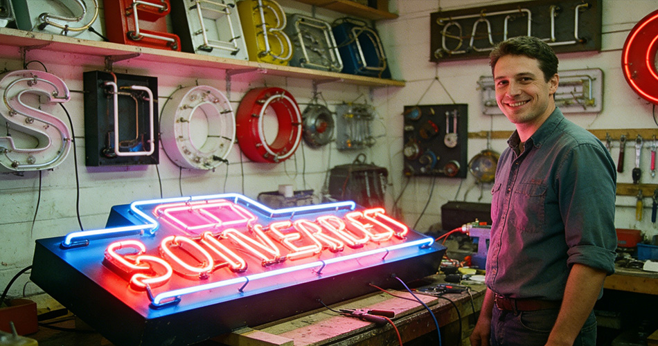 vintage neon sign restoration services