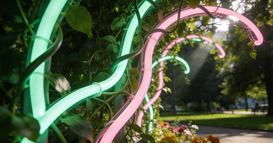 bendable led neon art installations