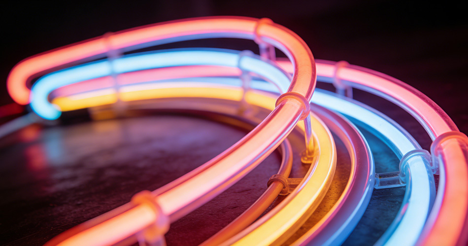 bendable neon for curved signage