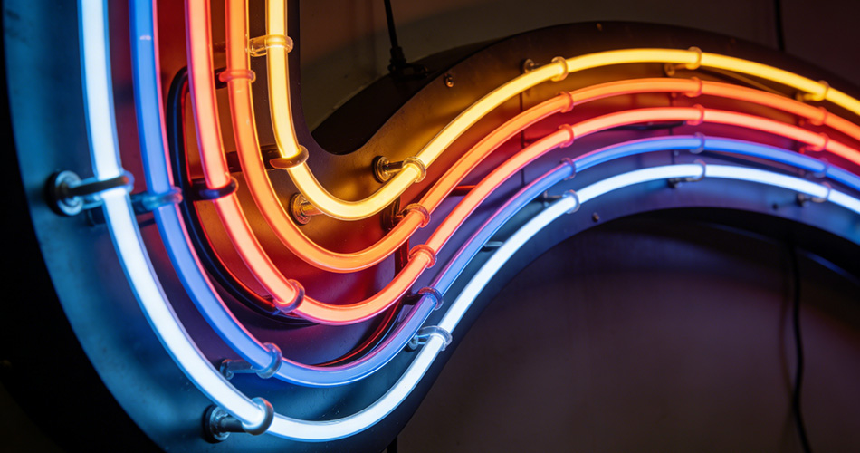 bendable neon for curved signage