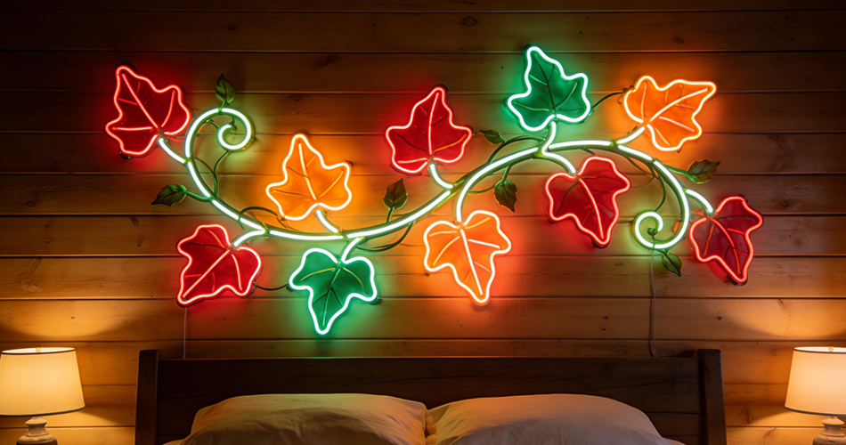 custom decorative neon wall art