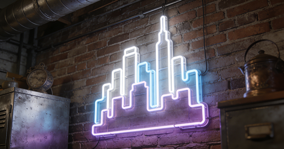 custom decorative neon wall art