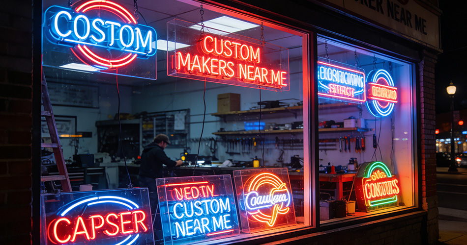 custom neon sign makers near me