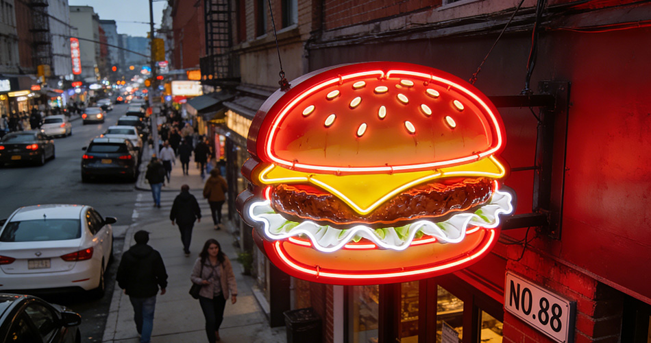 custom neon signs for restaurants