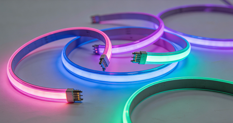 diy separated neon strip