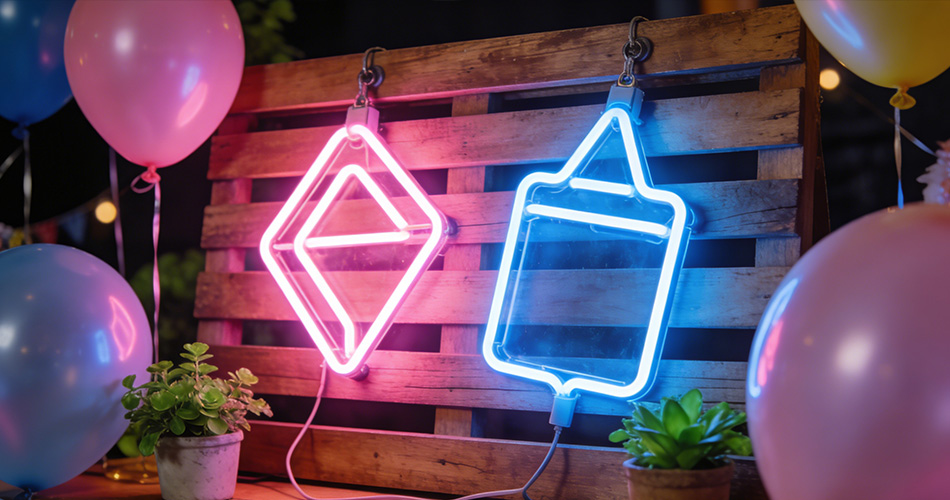 mini neon light for event decoration