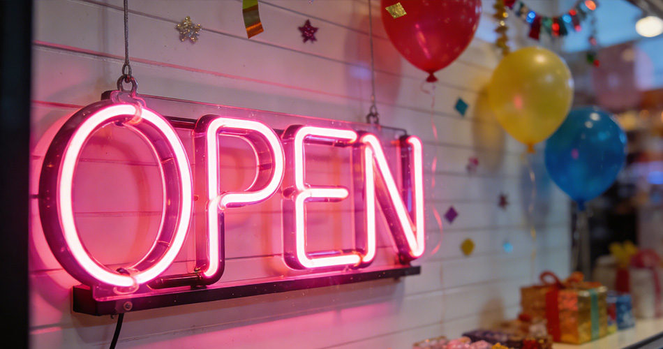 mini neon light for shop window