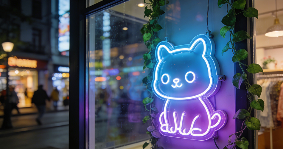 mini neon light for shop window