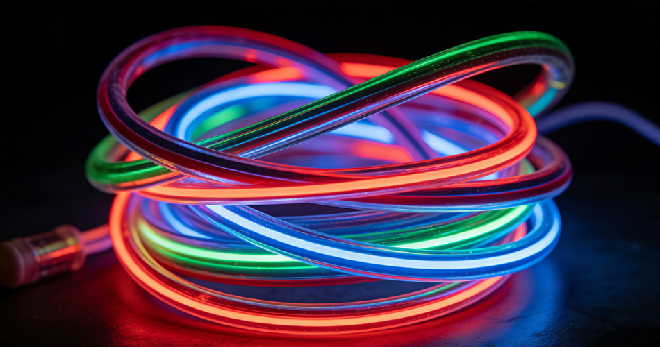mini neon light multicolored