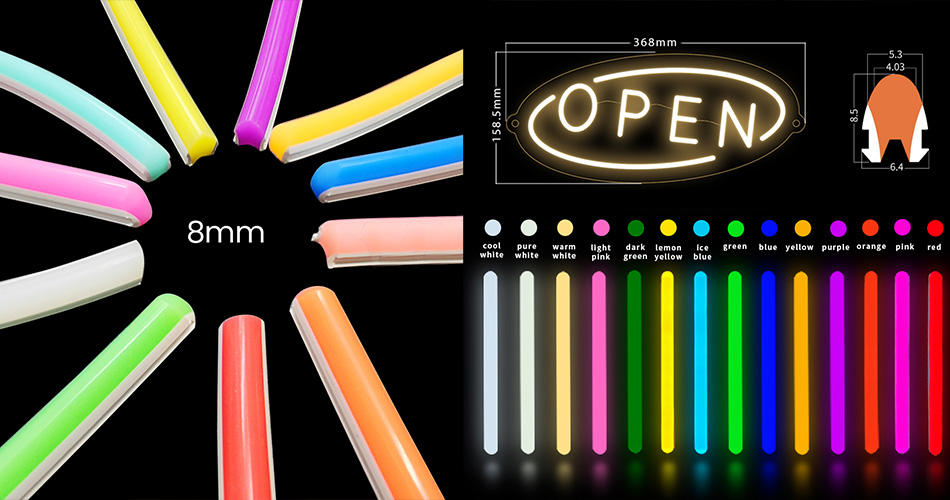 Separated silicone neon strip Separated silicone neon strip