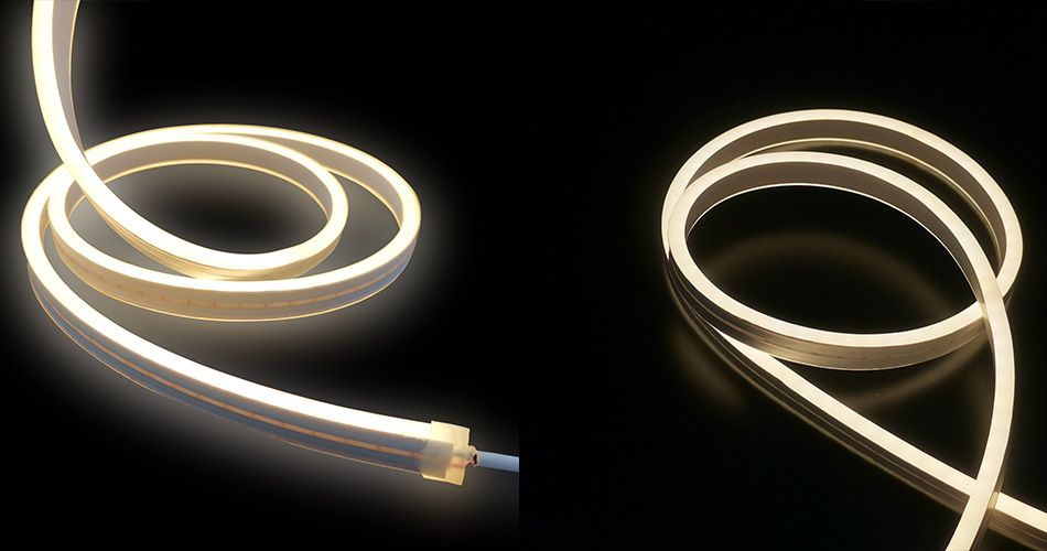 Bendable neon flex strip lights