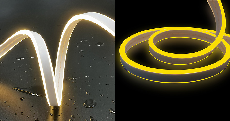 Cuttable neon flex strip rolls