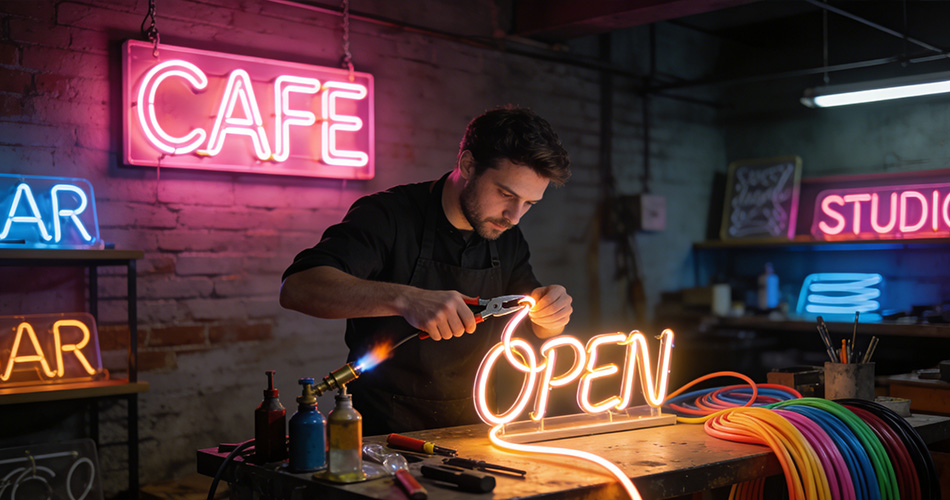 Custom neon sign makers near me