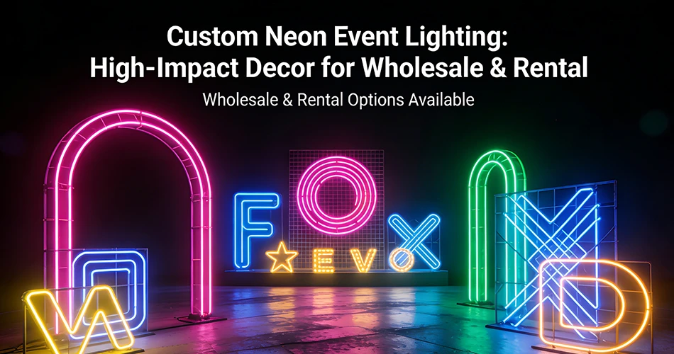 Neon event lighting