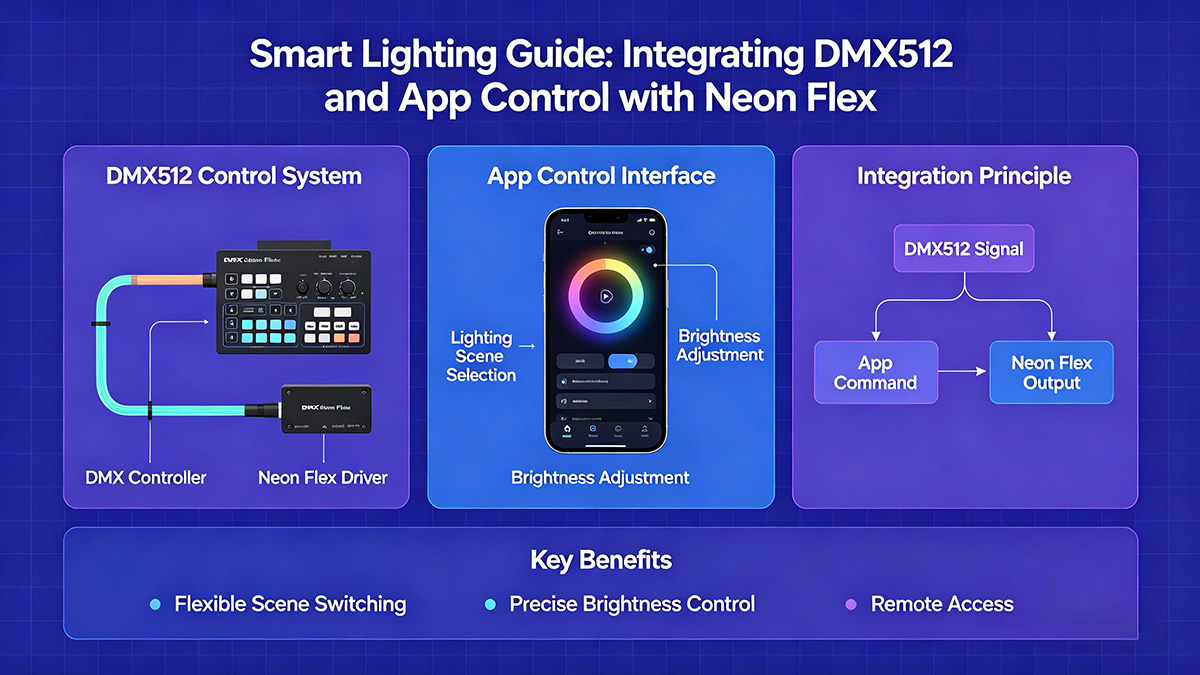 Technical Integration: DMX512 and App Control