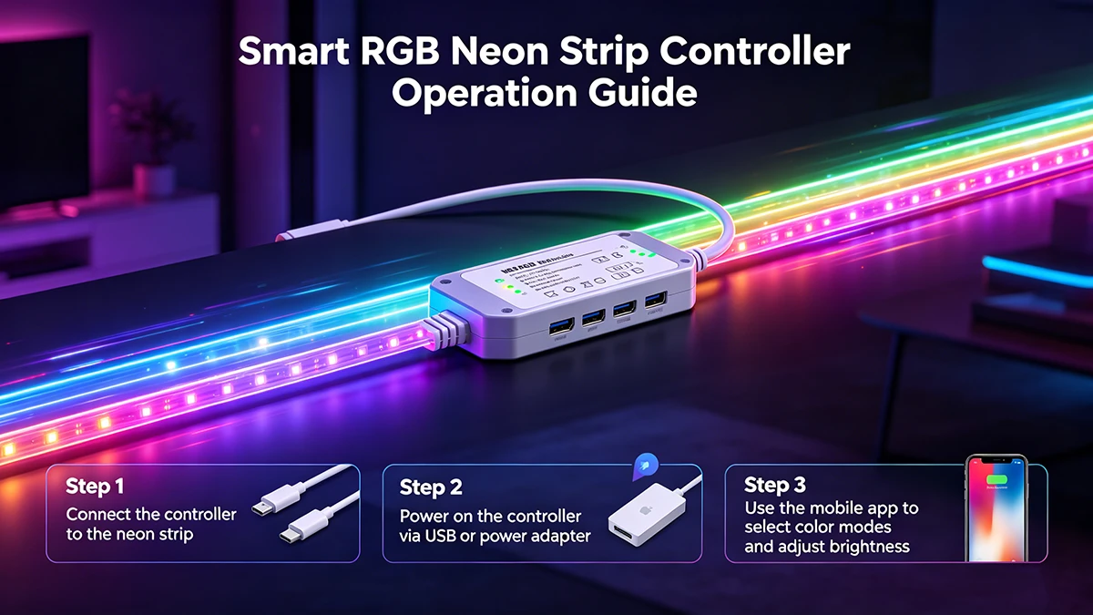 Data Architecture: How Smart RGB Neon Strip Controllers Operate