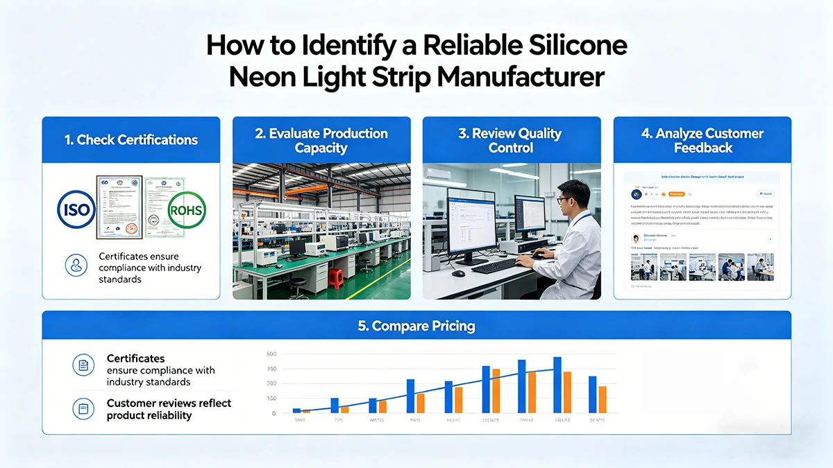 How to Identify a Reliable Manufacturer of Silicone Neon Light Strip