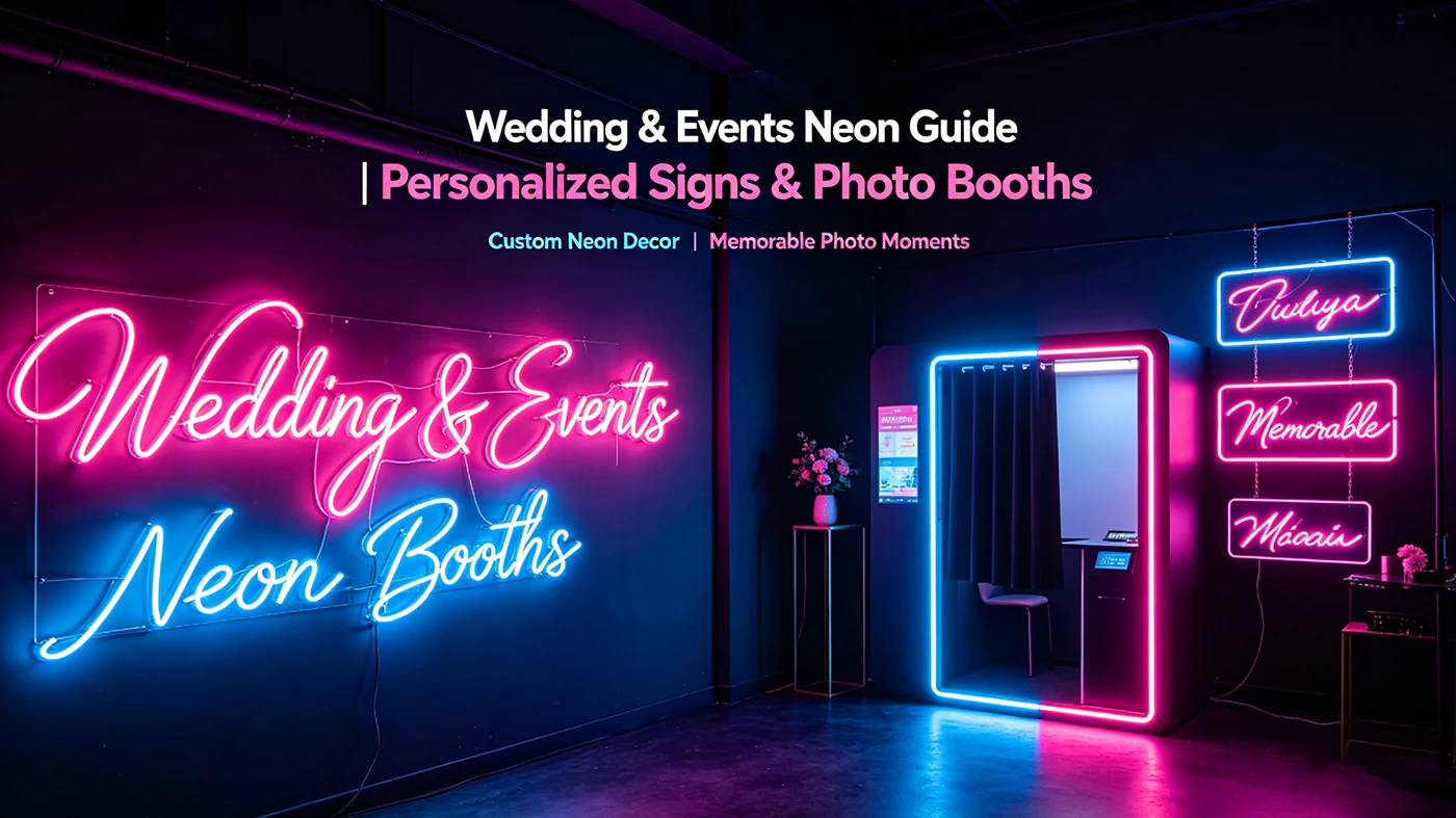Wedding & Events Neon Guide | Personalized Signs & Photo Booths