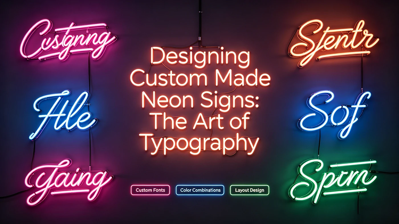 Designing Custom Made Neon Signs: The Art of Typography