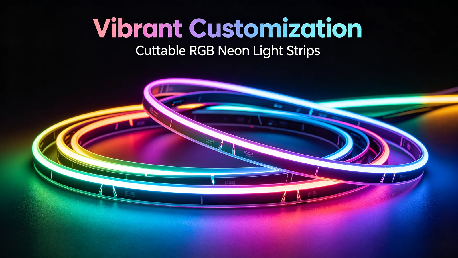 Vibrant Customization with Cuttable RGB Neon Light Strips Vibrant Customization with Cuttable RGB Neon Light Strips