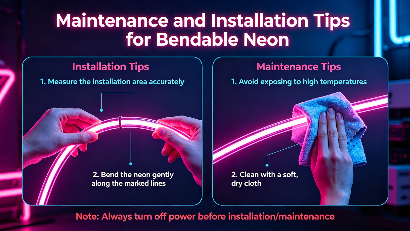 Maintenance and Installation Tips for Bendable Neon Maintenance and Installation Tips for Bendable Neon