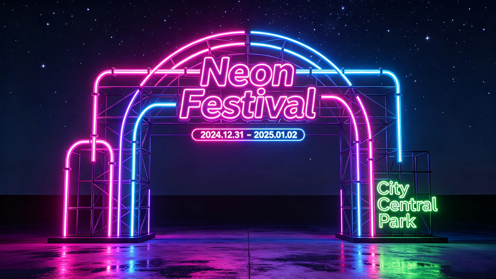 Neon Festival Entrance Signage & Design Ideas Neon Festival Entrance Signage & Design Ideas