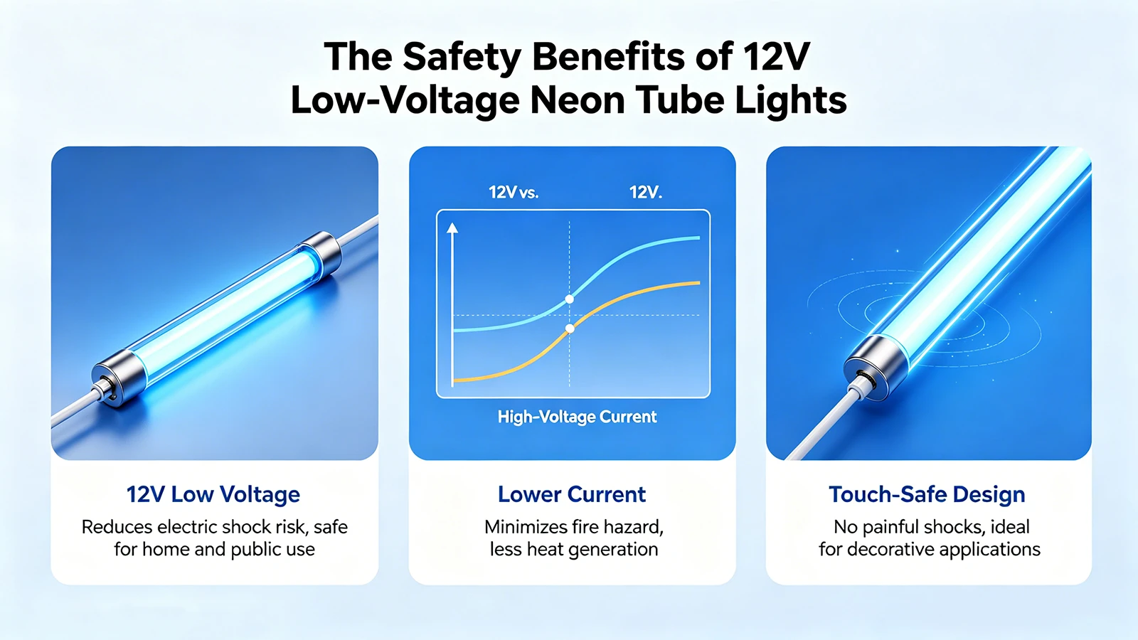 The Safety Benefits of 12V Low-Voltage Neon Tube Lights The Safety Benefits of 12V Low-Voltage Neon Tube Lights